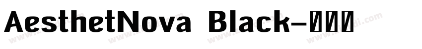 AesthetNova Black字体转换